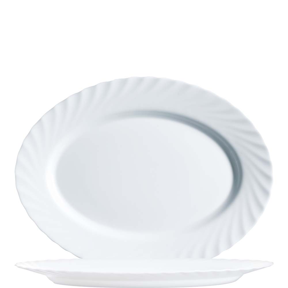 Trianon White Platte oval 35cm