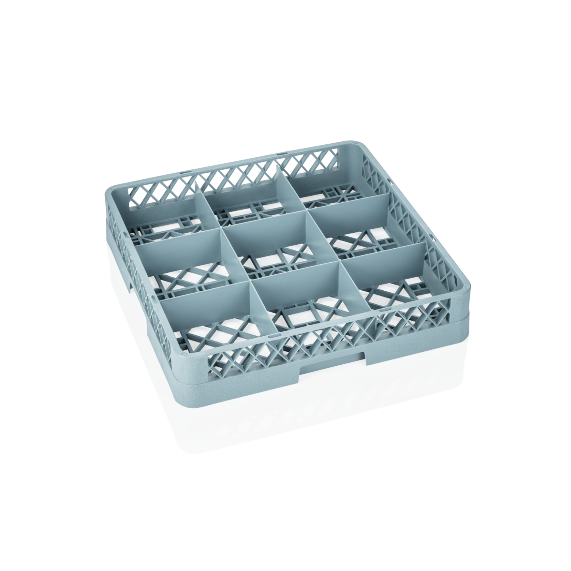 Tassenkorb 98, mit 9 Einteilungen 50x50x10cm Poly 9860009